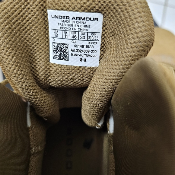 NWT Under Armour Micro G Valsetz AR670, Sz 12 US, Brown - Picture 11 of 11